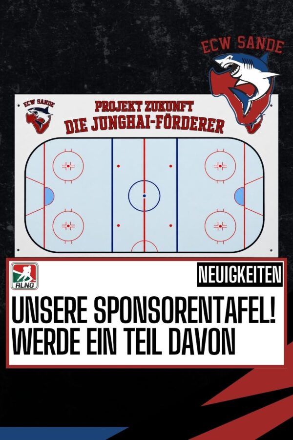 Werde auch du ein Teil unserer Junghaie-Sponsorentafel